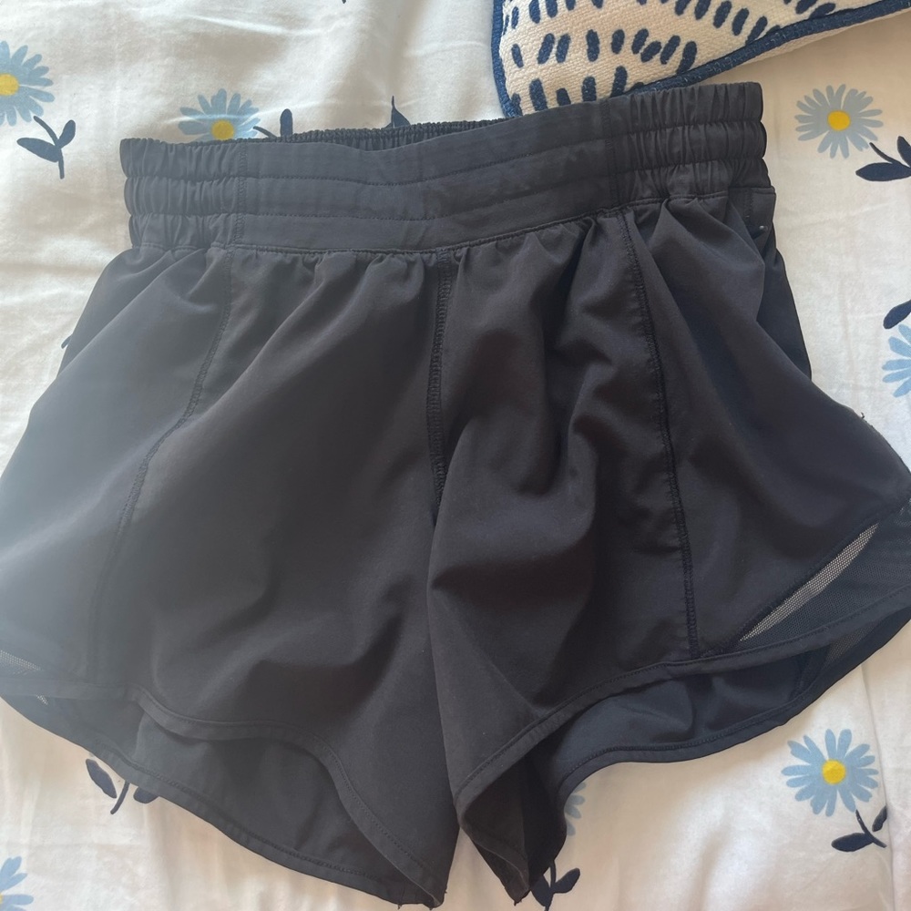 BLACK LULULEMON SHORTS SIZE 2!